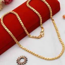 Minprice Brass Gold-Plated Handcrafted Chain-32