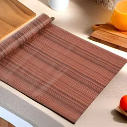 Aura Coffee Brown Set of 1 Water Resistant Shelf Liner Organisers-22