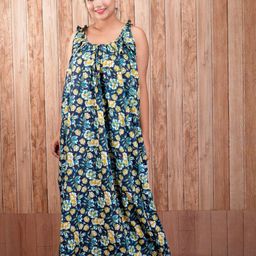 CLYMAA Women Green Maxi Nightdress-image-75