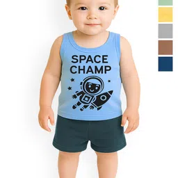 KidBee Kids Pack Of 6 Cotton Innerwear Vests-picture-29