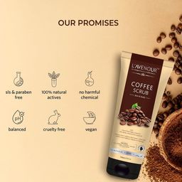L'AVENOUR Set Of 2 Coffee Scrub For Face & Body With Shea Butter & Almond Oil - 100 g Each image 5