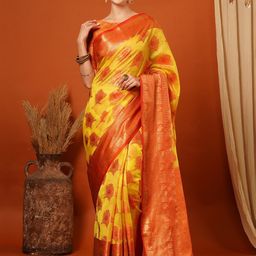 DIVASTRI Woven Design Zari Pure Silk Banarasi Saree-image-65