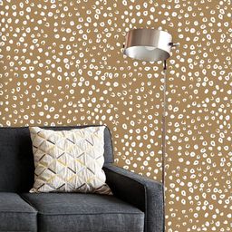 ArtzFolio Beige & White Printed UV Resistant Wallpaper-image-48