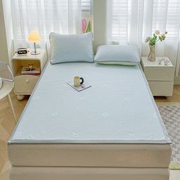 JC HOME Blue 140 TC King Bedsheet - 1.8 m x 2 m-picture-22