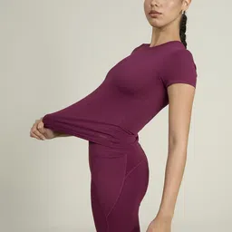 CAVA Burgundy Sculpt Core Top-picture-44