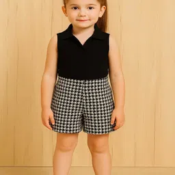 Ninas Girls Polo Collar T-shirt With Shorts-picture-10