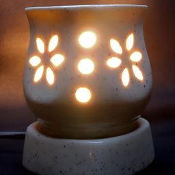 PEEPALCOMM 3Pcs White Electric Damru Shaed Diffuser With Mogra Oils - 10 ml Each image 5