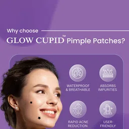 GLOW CUPID Acne Patches With Tea Tree Oil & Calendula - 24 Patches image 3