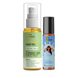 Dazze and blussh Set Of 2 Divine Dew Hair Oil- 100 ml With Stress Away Roll On- 10 ml-54
