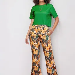 DressBerry Top & Printed Trousers Co-Ord Set-image-71