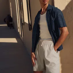 NEXT Self Design Textured Pure Casual Shirt-image-99