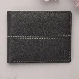 HIROSHI Men Leather Two Fold Wallet-image-1