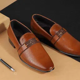 Metro Men Round Toe Formal Loafers-picture-58