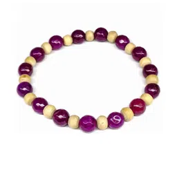 Divine souvenirs Unisex Artificial Beaded Elasticated Bracelets-36