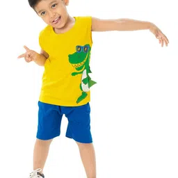 NEW GEN Boys Printed T-shirt with Shorts-image-48