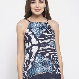 Moda Rapido Animal Print Halter Neck Cotton Top-image-70