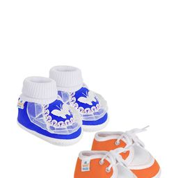 NESKA MODA Blue Cotton Booties-image-38