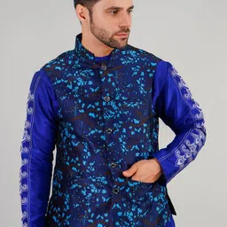 Valencia Fashion Embroidered Nehru Jacket-14