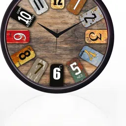 TANMAY ENTERPRISES Watch Brown Plastic Wall Decor-52