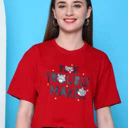 Dreambe Women Typography Printed T-shirt-picture-15