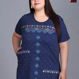 IN Love Pack Of 2 Plus Size Printed Lounge T-Shirt with Pocket-image-57