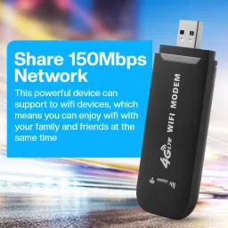 Muvit Travel-Friendly 4G Portable Dongle: Fast Internet Everywhere 4G Router 2.4 GHz 150 Mbps Wifi Speed NA MiFi (Sim Based) image 2