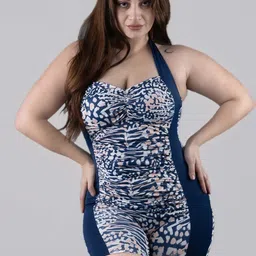 Keepfit Women Plus Size Printed Padded Monokini Swimwear-image-22
