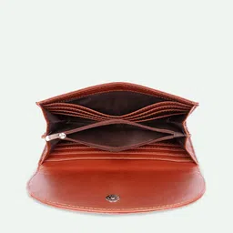 ZOUK Women Seashell Motif White Kyra Flap Wallet image 2