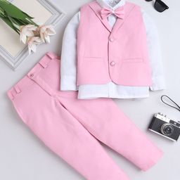 FOURFOLDS Boys Sleeveless 3-Piece Suit-picture-11