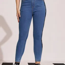 DOLCE CRUDO Mei Kuro Women Skinny Fit High-Rise Stretchable Jeans-picture-2