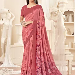 all about you Ethnic Motifs Pure Georgette Bagru Saree-image-40