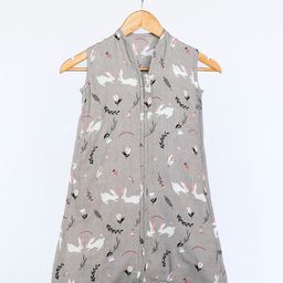 cocoon care Infants Grey Printed Cotton Baby Sleeping Bag-14