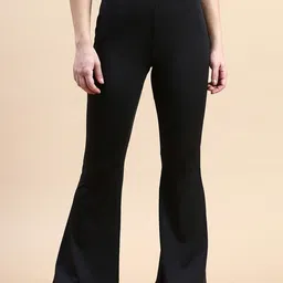 Kaali Peeli High Waist Flared Rapid-Dry Tights-45