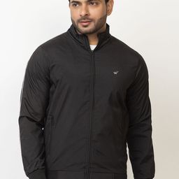WILD COPS Men Solid Stand Collar Windcheater Sporty Jacket-image-97