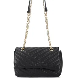Fastrack Textured PU Structured Sling Bag with Quilted-17