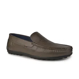 Buckaroo Men Leather Slip-On Laser Cuts Loafers-image-75