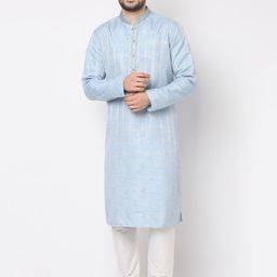 Ethnicity Men Floral Regular Kurta with Trousers-17