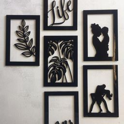 RIKOR Set Of 6 Black Wall Decals and Stickers-image-27