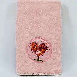 Myntra Elegant Homes Peach Printed Cotton 500 GSM Bath Towel-image-18