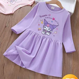 YK Girl Round Neck Long Sleeves Dress-picture-8