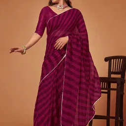PMD Fashion Leheriya Gotta Patti Ready to Wear Leheriya Saree-image-35