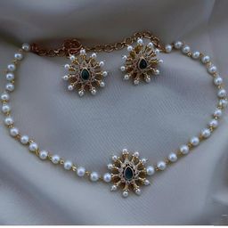 UNNATI JEWEL White Brass Jewellery Set-42
