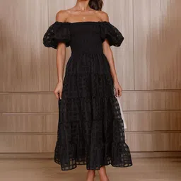 The Roadster Lifestyle Co Self Designed Fit & Flared Midi Dress-picture-13