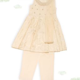 AKKRITI BY PANTALOONS Girls Printed Gotta Patti Anarkali Kurta with Trousers & Dupatta-picture-6