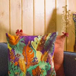 ONSETHOMES Orange & Green Floral Square Cushion Covers-image-44