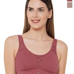 Soie Women Pack of 2 Seamless Full Coverage Bra-11