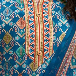 Anouk Rustic Women Ethnic Motifs Printed Regular Kurta with Trousers & With Dupatta image 5