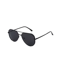 HASHTAG EYEWEAR Men Aviator Sunglasses With Polarised Lens SEWA-1380182-BLK-40