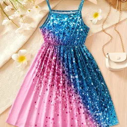 YK Floral Print Fit & Flare Dress-image-17
