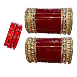 jtraditional Set Of 2 Stone Studded Bangles-image-79